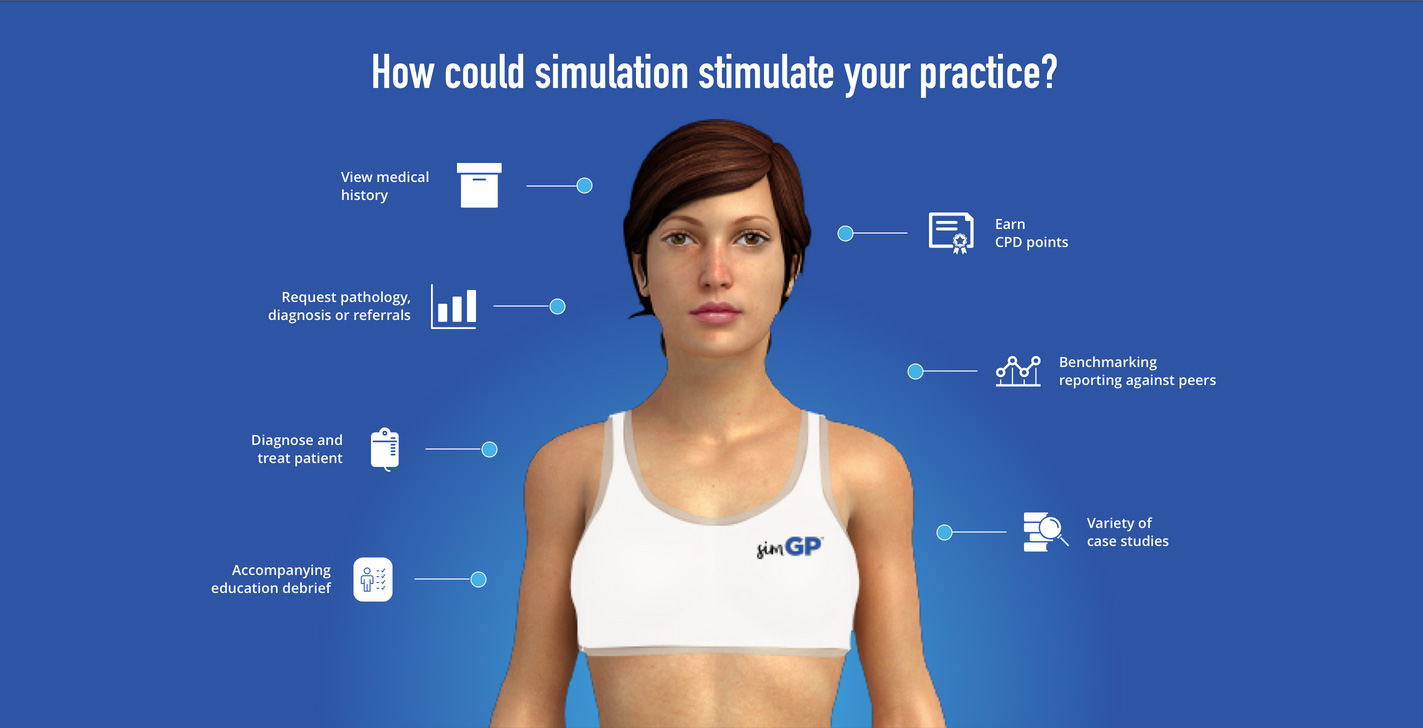simGP: Free simulation-based GP education platform